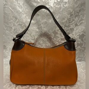 Vintage Y2K Dooney & Bourke All Weather Leather Shoulder Bag, Bourque Pebble